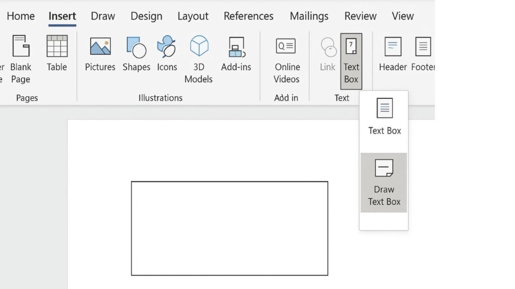MS Word में Insert Tab: Text Box & Quick Parts आसान स्टेप्स (हिंदी)