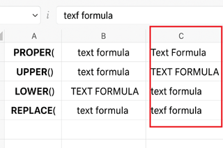 Excel formula proper