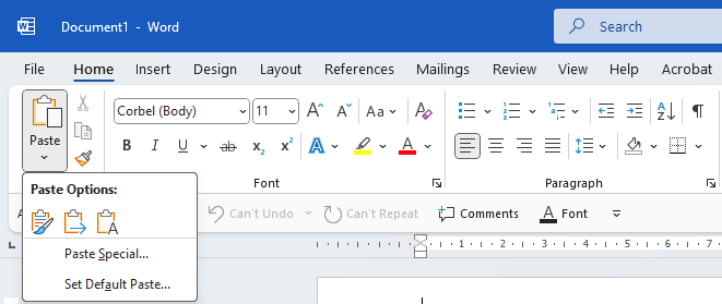 MS Word Home Tab in Hindi Paste Options and Paste Special feature explained